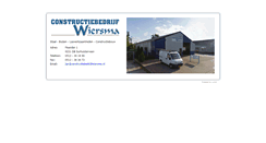 Desktop Screenshot of constructiebedrijfwiersma.wrsm.nl