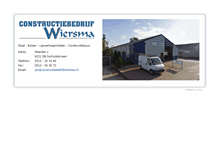 Tablet Screenshot of constructiebedrijfwiersma.wrsm.nl